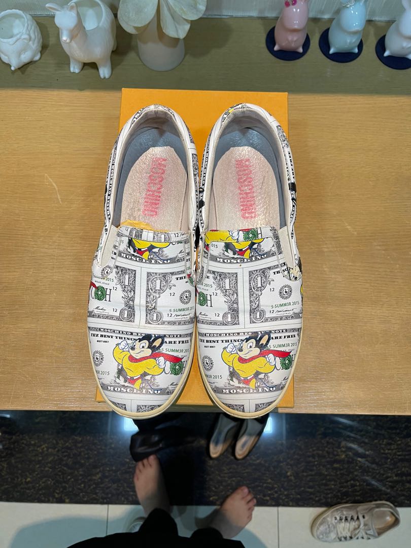 Moschino Mighty Mouse Slip Ons Men s Fashion Footwear Sneakers