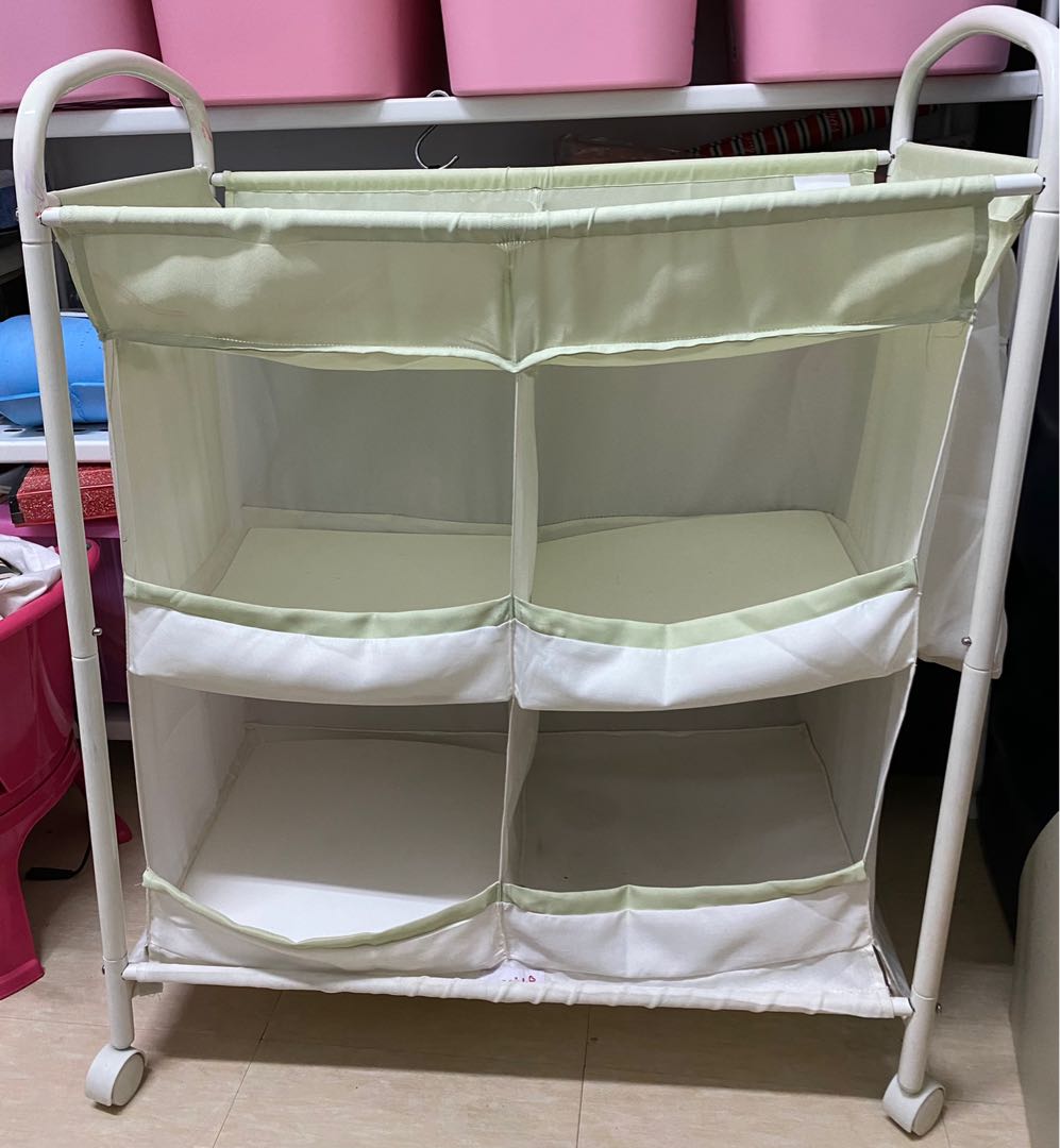 Munchkin nursery station storage with wheels, Babies & Kids, Baby