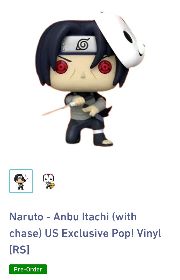 Itachi funko pop pre sales order