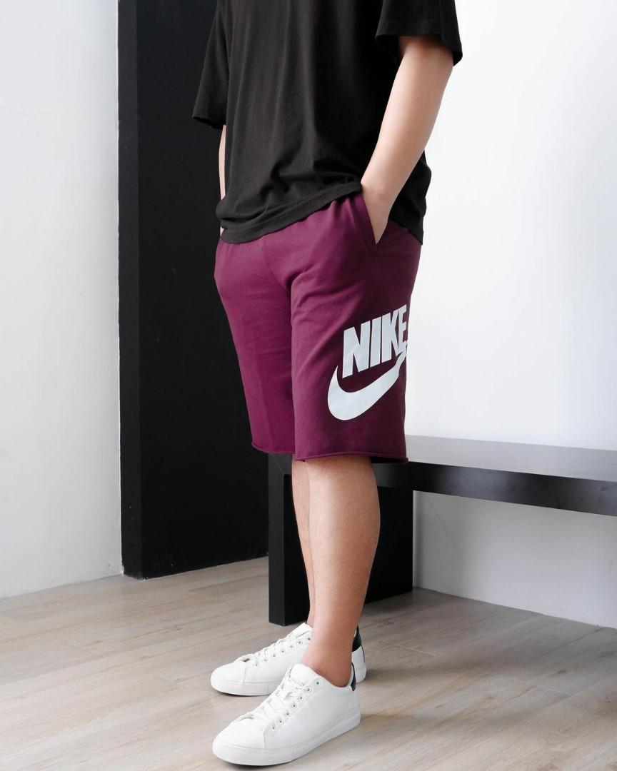 NIKE CUT OFF SWEATSHIRT Fesyen Pria Pakaian Bawahan di Carousell