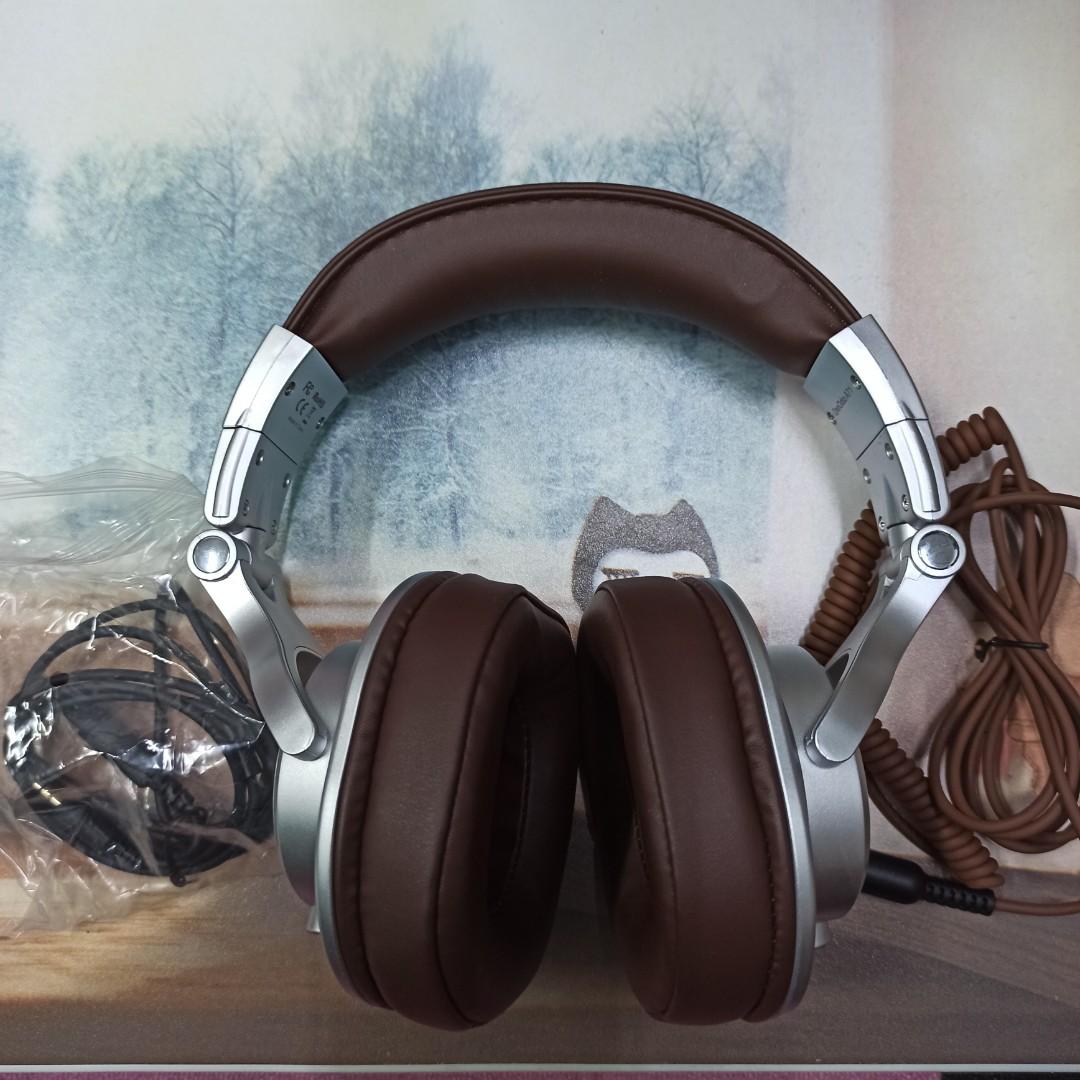 A71 Over-Ear Headphones(Silver)-DJ & Studio – OneOdio