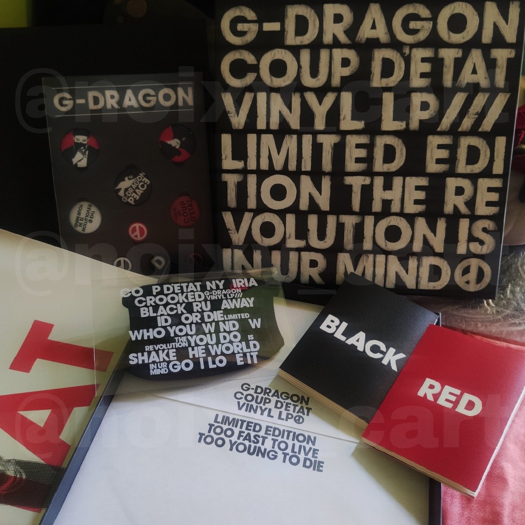 COUP D’ETAT LIMITED PROMO Damaged G-DRAGON VINYL LP BOX SET 