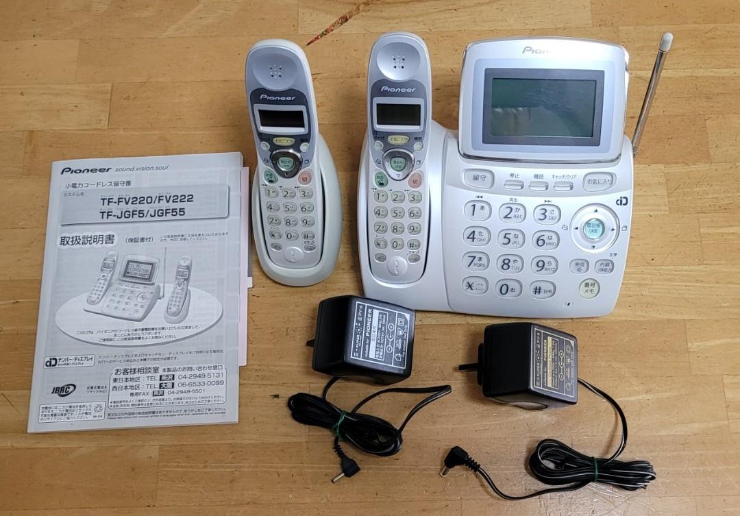 Pioneer 日本製子母室內無線電話TF-FV222 (香港以外使用), 家庭電器 