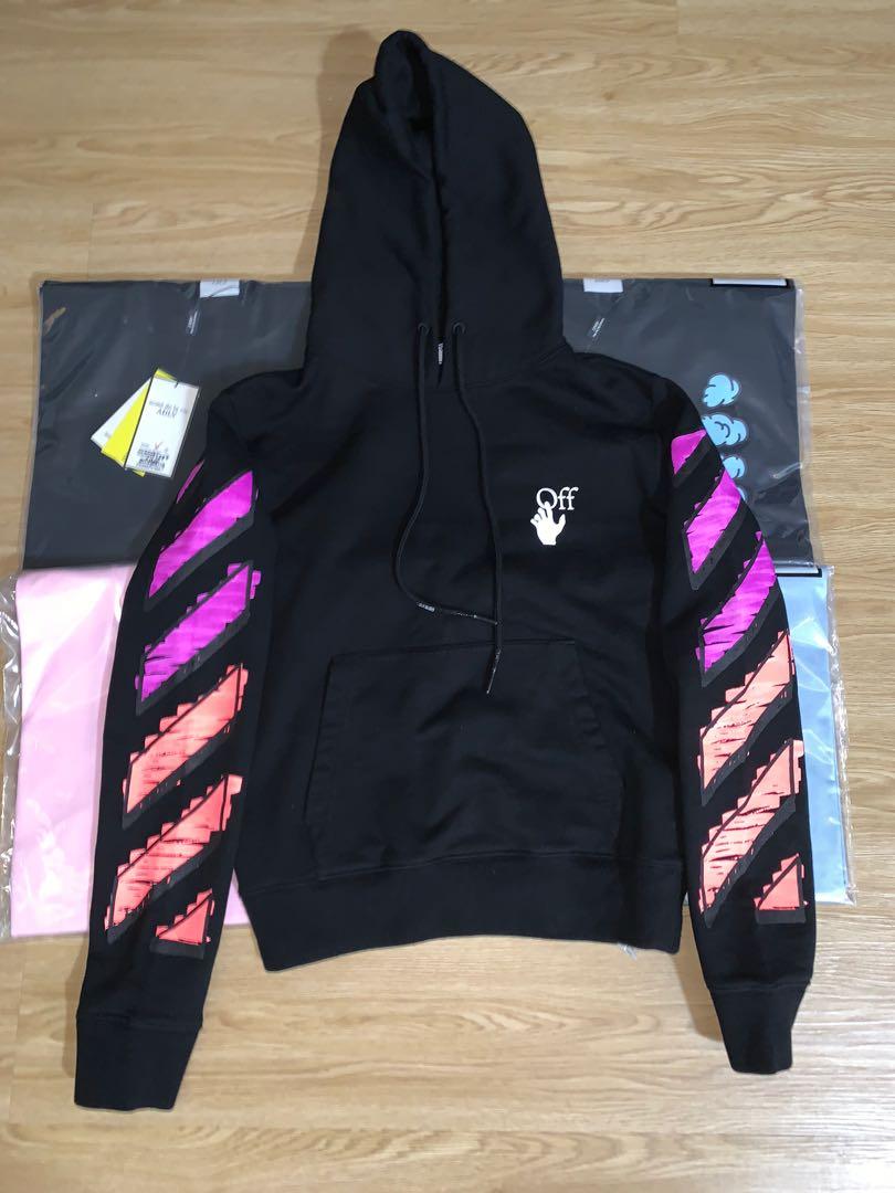 トップス OFF-WHITE Marker Hoodie Black/Fuchsia XS cb0e8782-b0a0-4d9d-8edd-