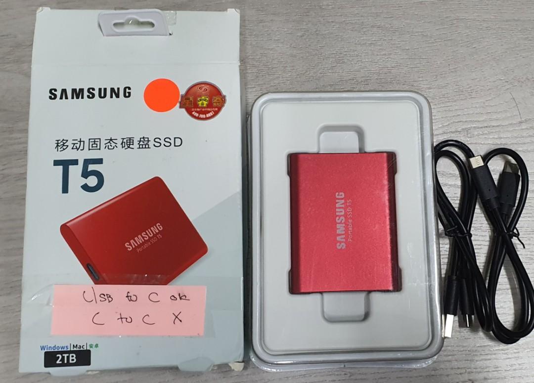 Samsung T5 Portable SSD 2TB USB 3.1 External SSD. Computers Tech Parts Accessories Hard Disks Thumbdrives on Carousell