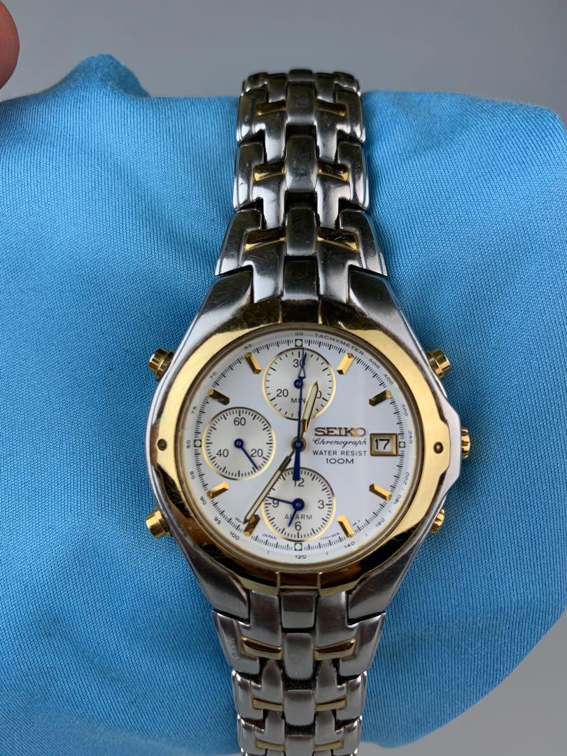 Seiko 7T32-6M90 Chronograph President Joe Biden's, Luxury, Watches on  Carousell
