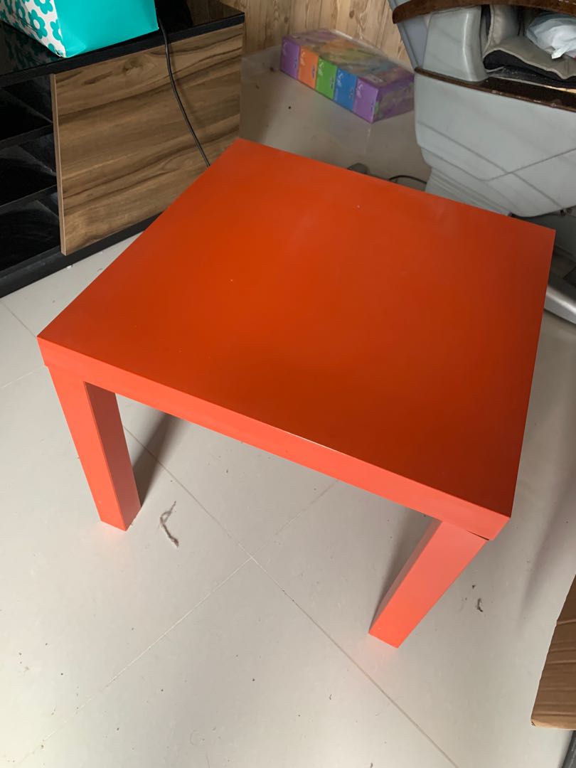 Small Red table, Furniture & Home Living, Furniture, Tables & Sets on