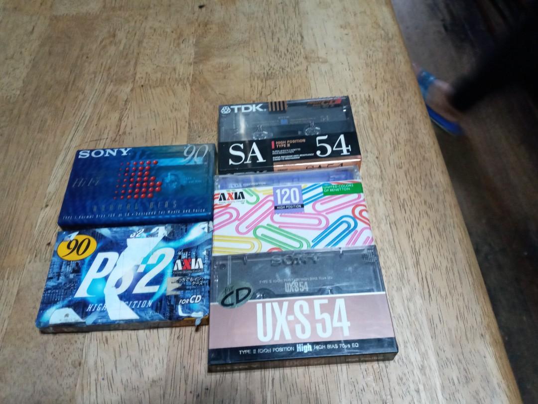 Tapes - Sealed blank (Category: Other Audio Equipment) located in Manila. Submitted by singlenote (Listing ID 1116694790, Image 2). Description: selling a blank tapes for your recording 4 - hight position 1 - normal position.