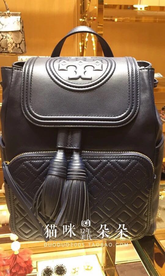 Tory Burch Fleming tassel backpack, Women's Fashion, Bags & Wallets,  Backpacks on Carousell