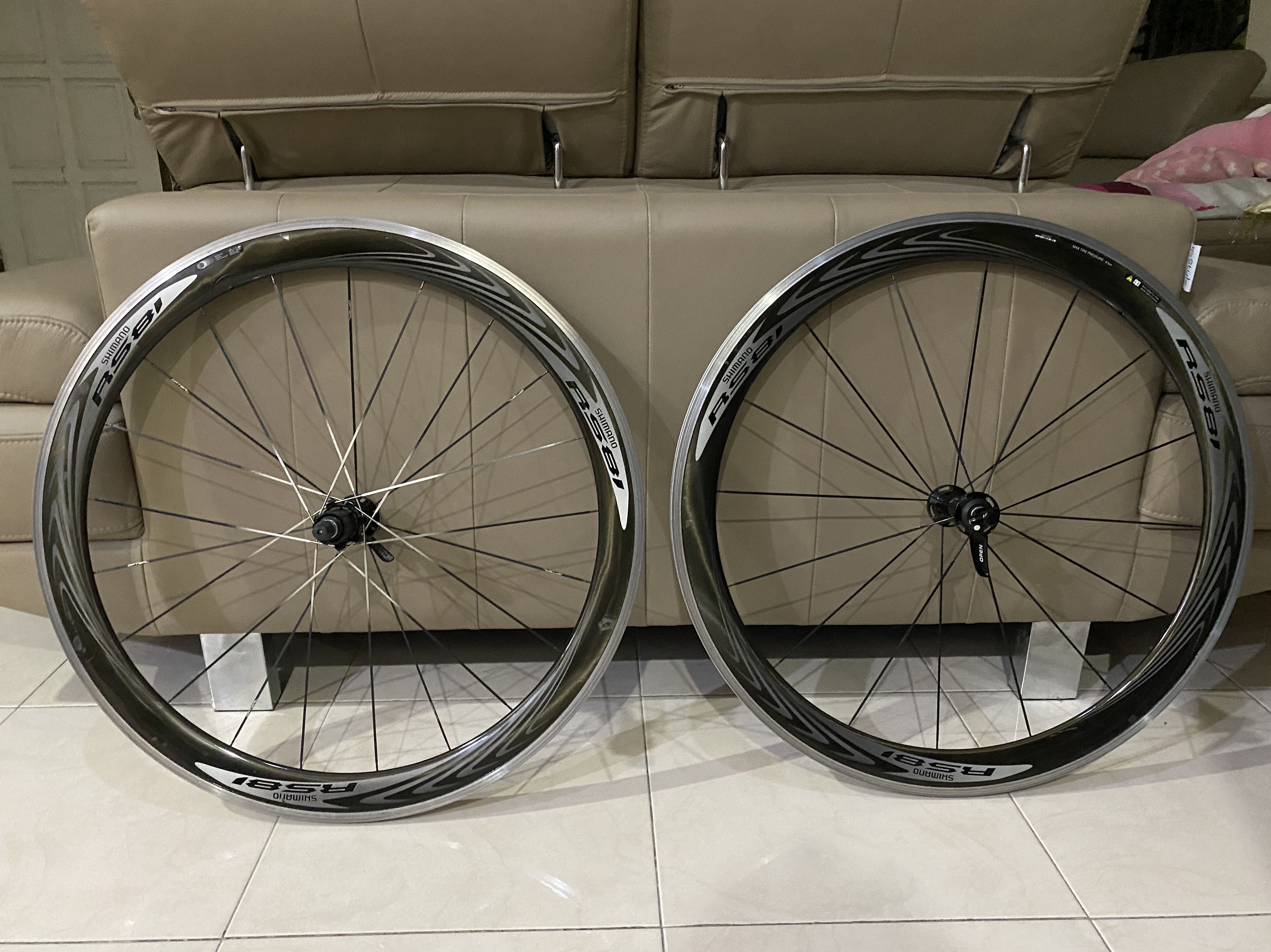 Wheelset SHIMANO RS81 -C50 (clincher*), Sports Equipment, Bicycles