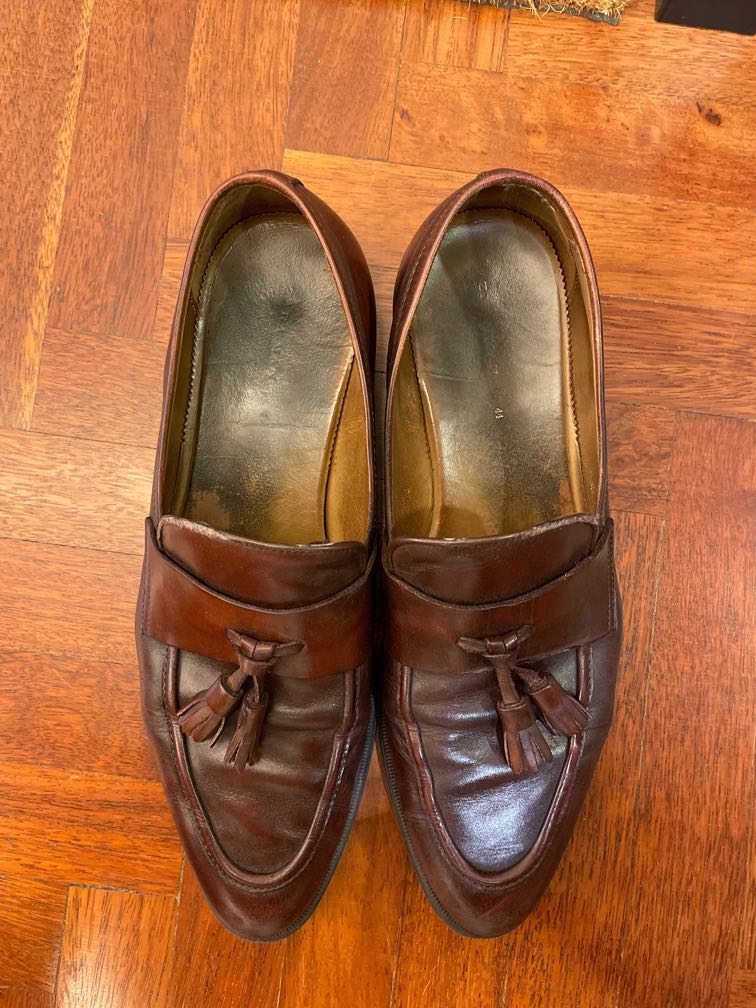 Brown loafers zara clearance