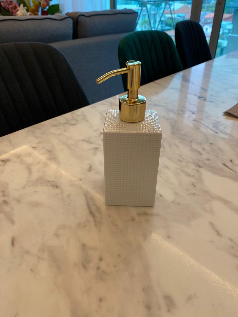 Zara Home Lotion Liquid Soap Dispenser Bottle Crate & Barrel Hooga