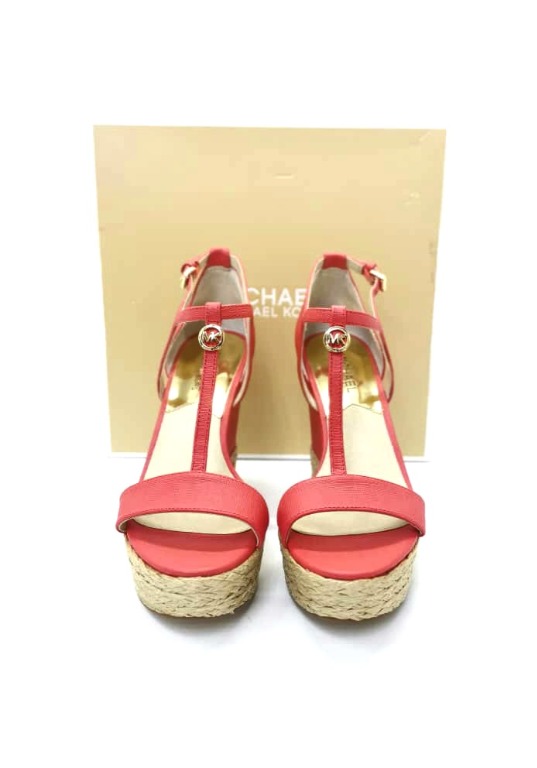 Michael kors yellow discount wedges