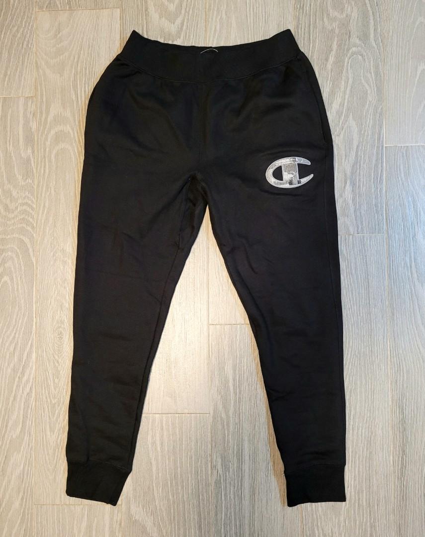 日版Champion Reverse Weave black Sportwear Pants 黑色運動褲W32~34