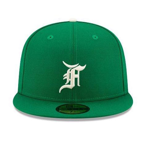 2021 Fear Of God New Era 59fifty Fitted Cap Black Kelly Green Men S Fashion Watches Accessories Caps Hats On Carousell