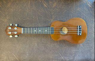 全新21”木色ukulele連袋🆕 in wooden