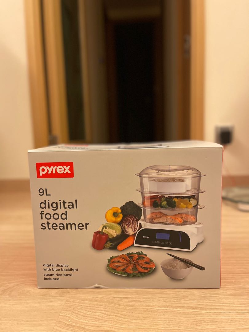 全新 蒸爐 Pyrex 9L digital food steamer, 家庭電器, 廚房電器, 焗爐及多士爐 Carousell