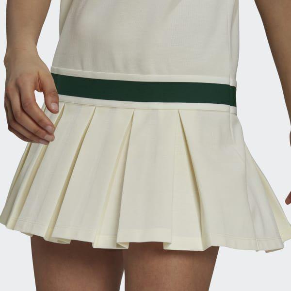 Adidas Tennis Luxe White Dress w Pleated Skirt detail , Women's Fashion,  Muslimah Fashion, Dresses on Carousell