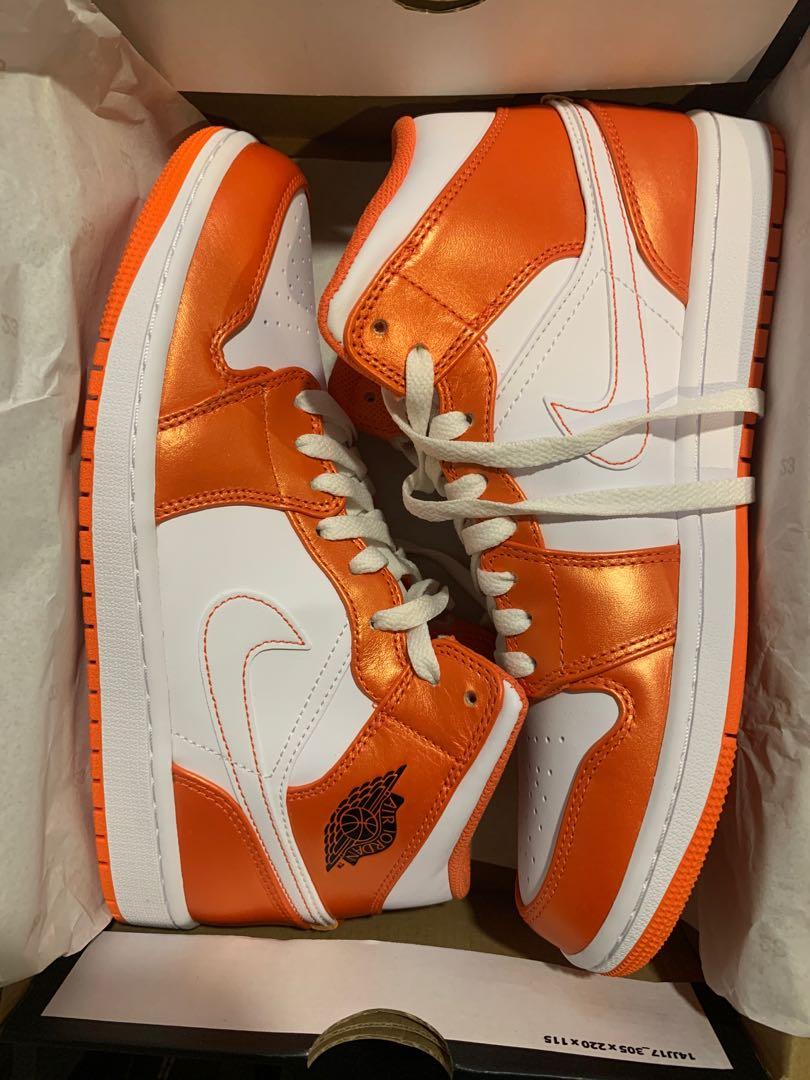 Air jordan top 1 metallic orange