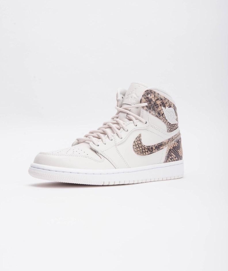 100 Authentic Air Jordan 1 Retro High Premium Snakeskin Phantom