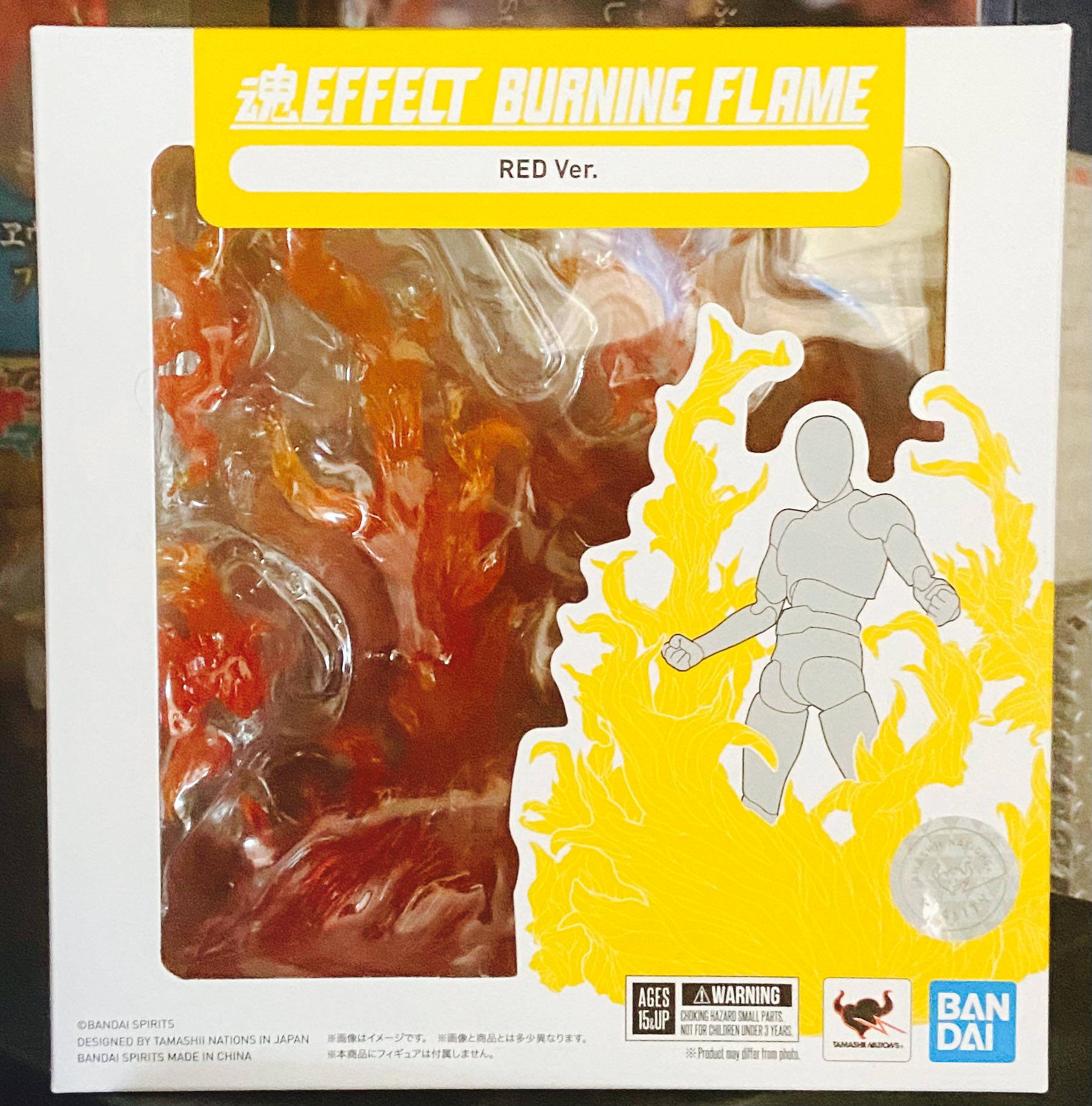 全新未開Bandai 魂effect burning flame red ver . 火焰SHF figma 1/12