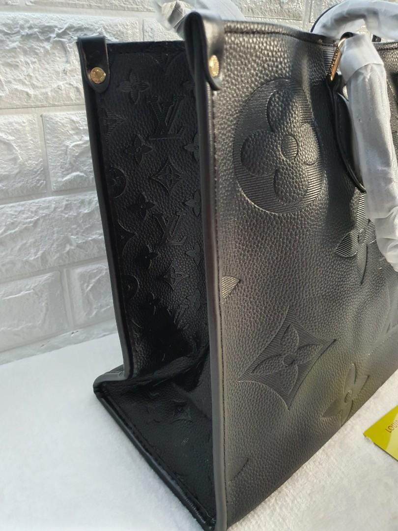 BLACK EMBOSSED LV OTG, Women's Fashion, Bags & Wallets, Tote Bags on