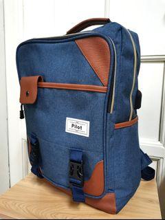 Blue Laptop Backpack Bag