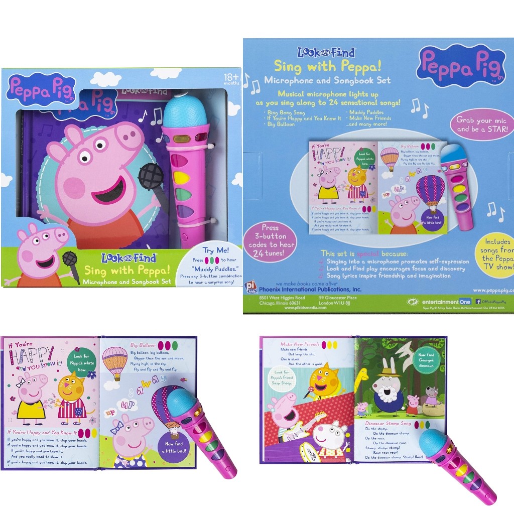 BNIB Peppa Pig Sing with Peppa Sing along microphone and