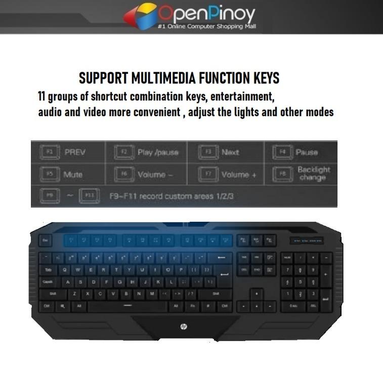 Brandnew PREORDER!!!HP GK1000 GAMING ERGONOMIC KEYBOARD AND MOUSE, Computers & Tech, Parts