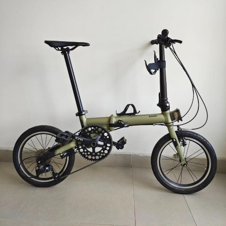 camp hazy folding bike