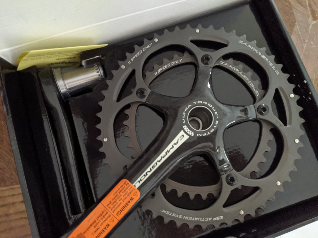 Campagnolo athena carbon online crankset