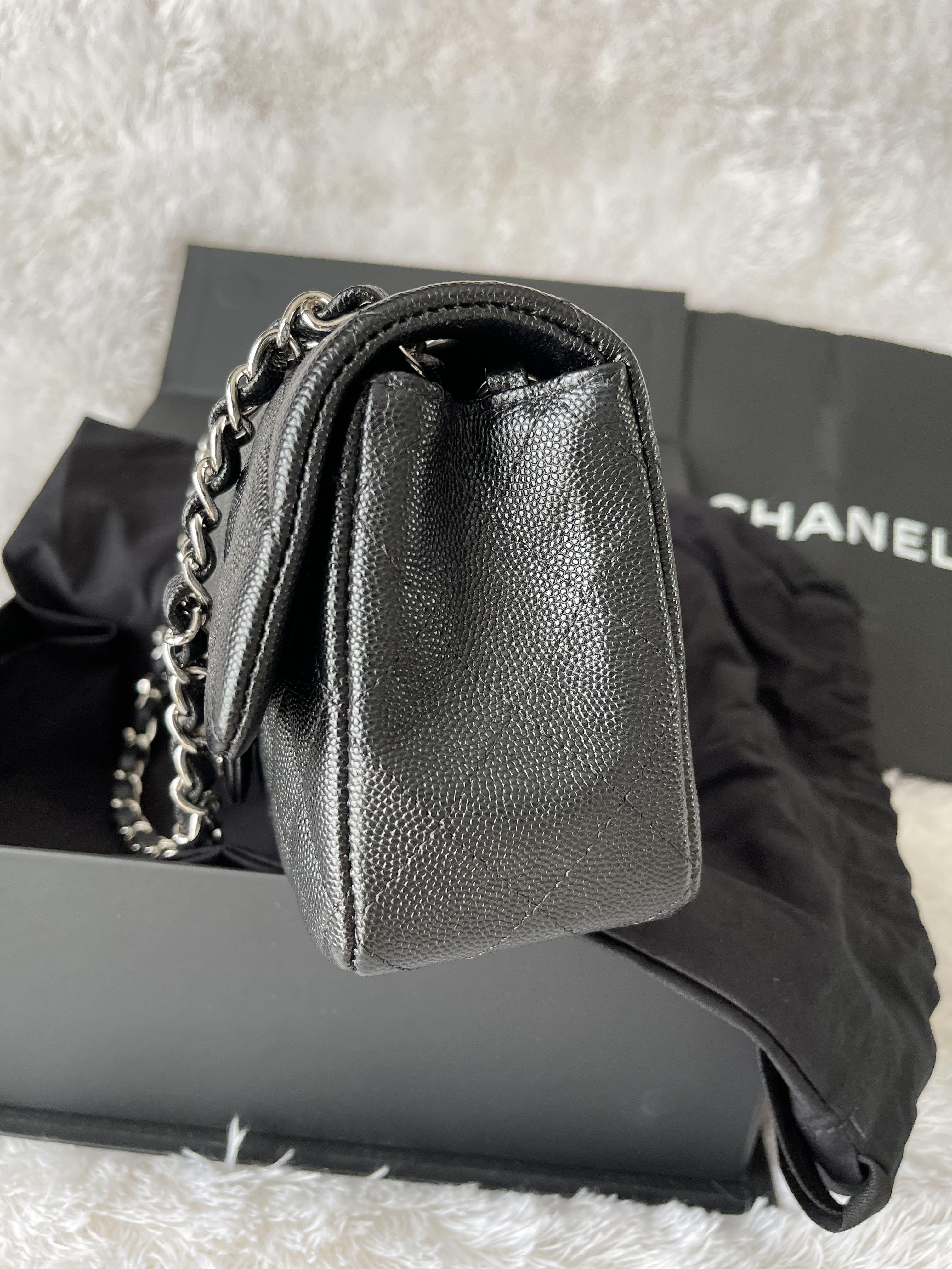 Chanel Mini Rectangular black SHW, Luxury, Bags & Wallets on Carousell