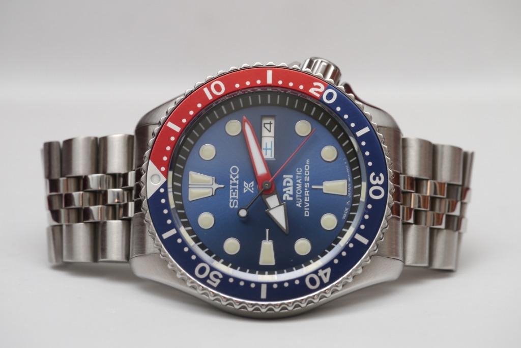 Custom 4R36 Seiko SKX007 Blue MIJ PADI dial with Kanji Calendar & Pepsi  Unidirectional Rotating Bezel Automatic Watch., Men's Fashion, Watches &  Accessories, Watches on Carousell