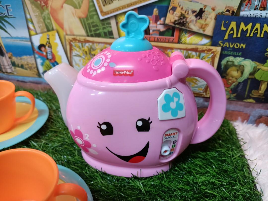 Fisher price pink teapot shop