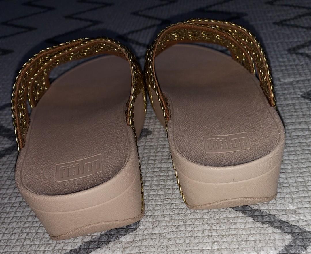 FitFlop LULU WICKER in GOLD Women s Fashion Footwear Sandals on