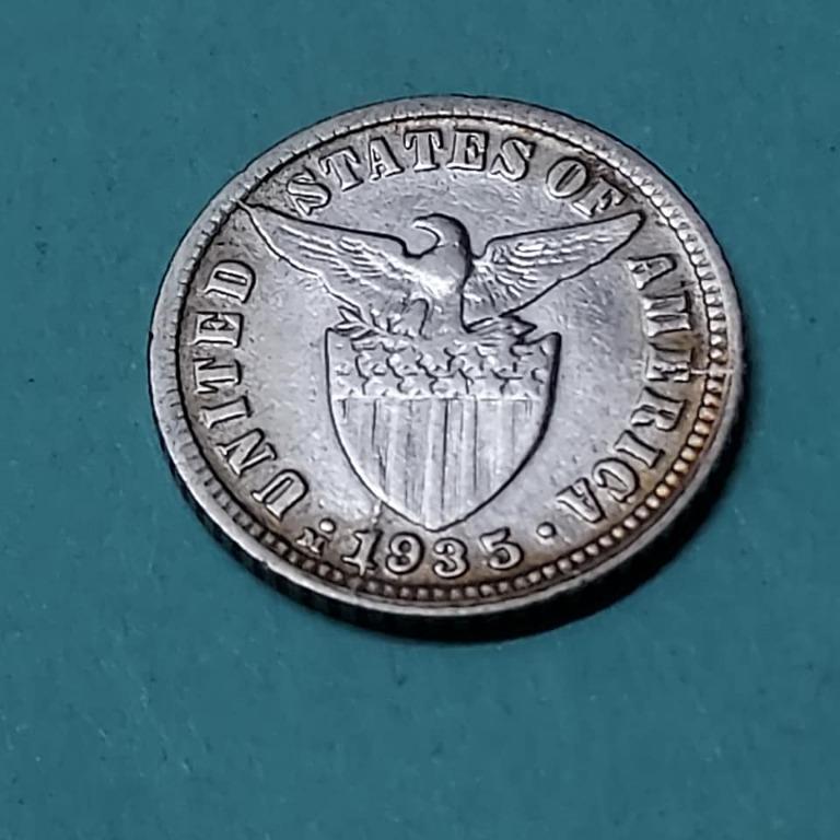 For Sale: 10 Centavos 1935 - 113 (Category: Currency) located in Muntinlupa City. Submitted by coinsellor (Listing ID 1111596927, Image 2). Description: For Sale: 10 Centavos 1935 - 113 Payment thru Gcash or Bank transfer Add 150 pesos for shipping Please call or txt SMART: 09284419334.