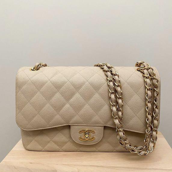 GUARANTEED AUTHENTIC Chanel Double Flap Jumbo in Caviar Series 17, Luxury,  Bags & Wallets on Carousell