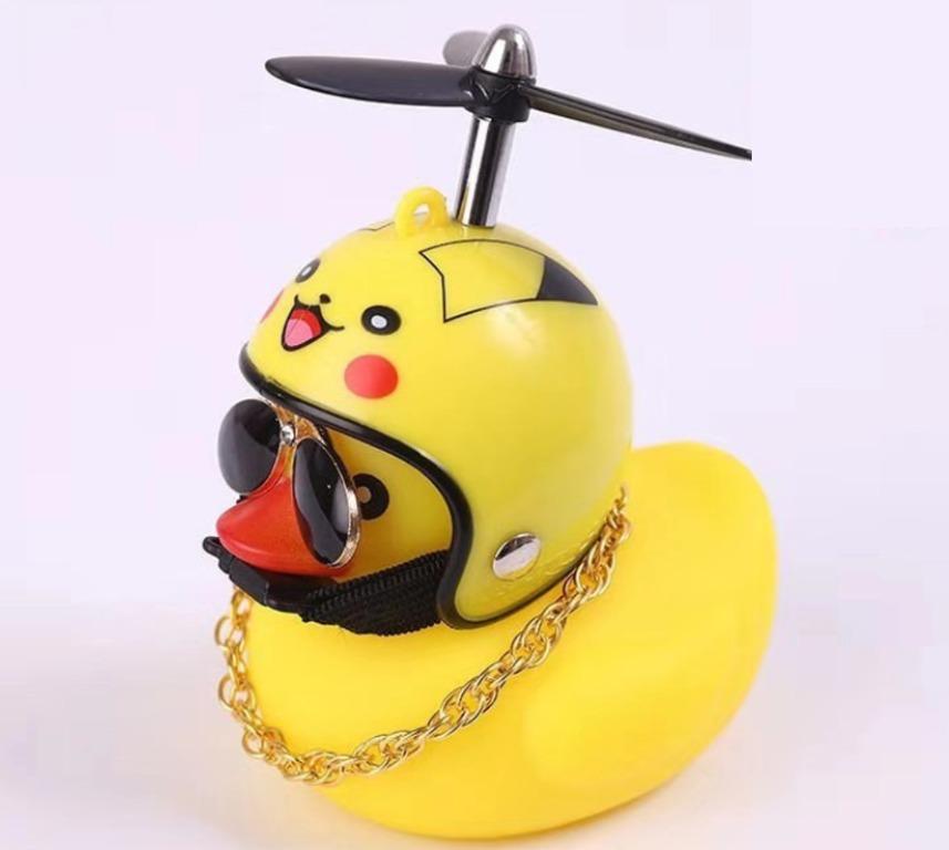 Helmet Cyber Celebrity Little Yellow Duck Helmet Car Decoration Social Duck  Turbo Duck Breaking Wind Electric, Sports Equipment, Bicycles & Parts,  Parts & Accessories on Carousell