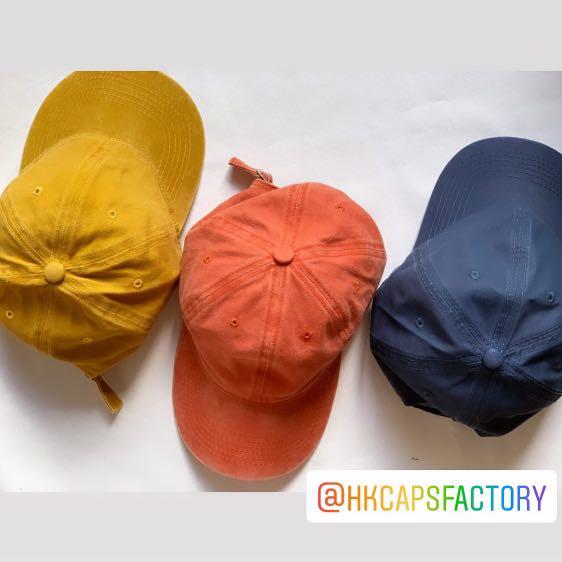 Hkcapsfactory 全新洗水色caps帽 95起歡迎訂做問價 女裝 女裝配飾on Carousell