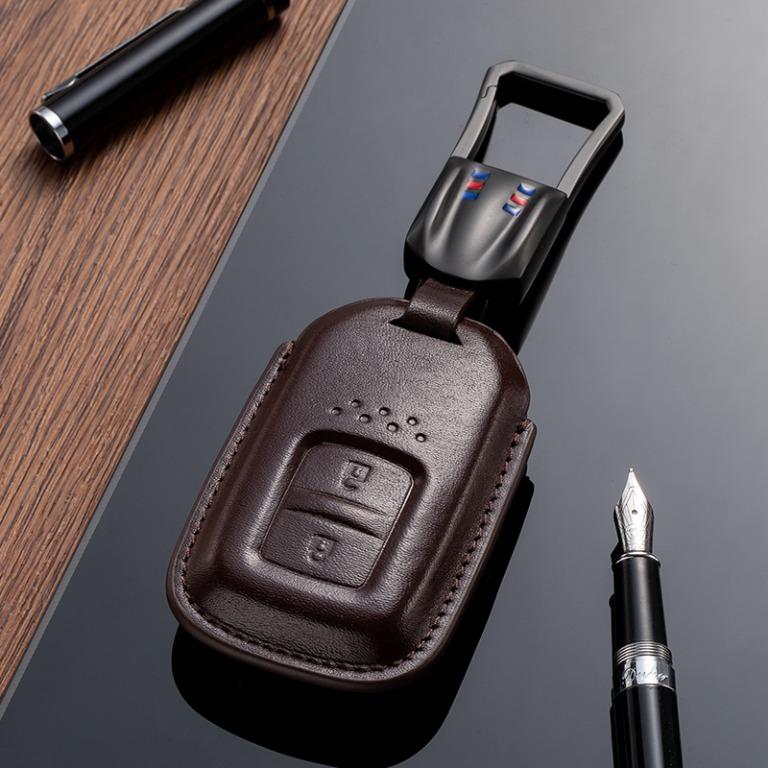 Honda Leather Car Key Fob Cover Veg Tan Leather Car Key Remote