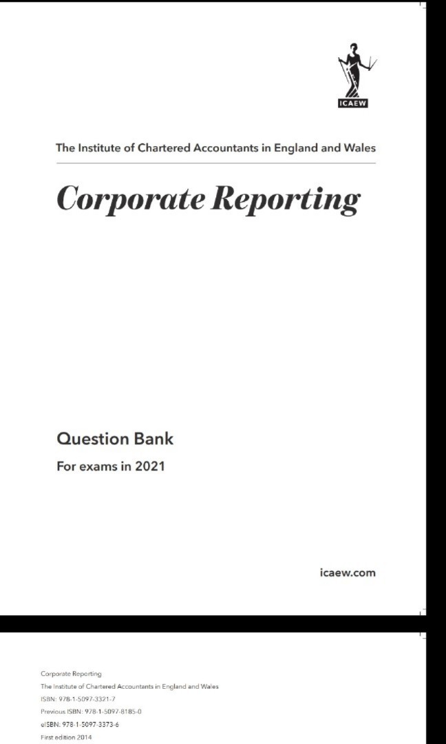 Icaew Corporate reporting workbook & question bank, Hobbies & Toys ...