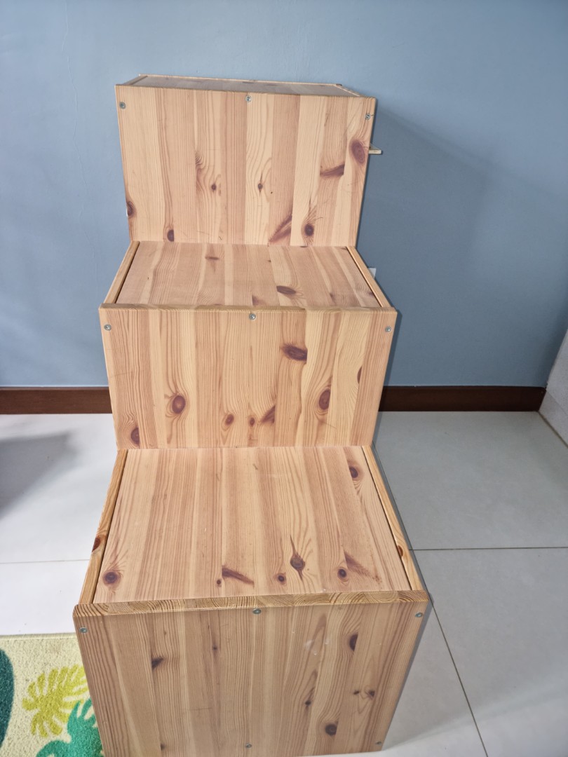 IKEA trofast storage steps wood, Furniture & Home Living, Home
