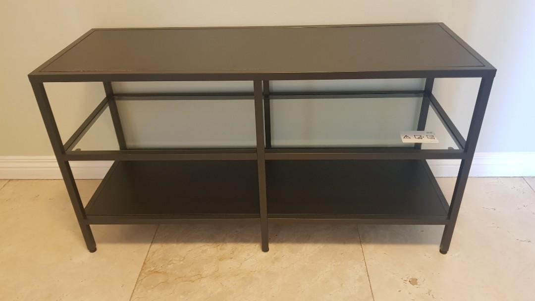 Ikea Vittsjo tv stand/ bench / shelf, Furniture & Home Living