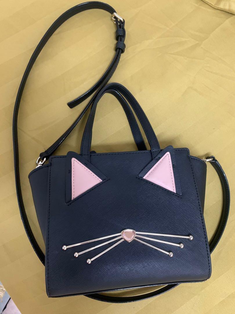 Kate spade black cat small Hayden crossbody jazz