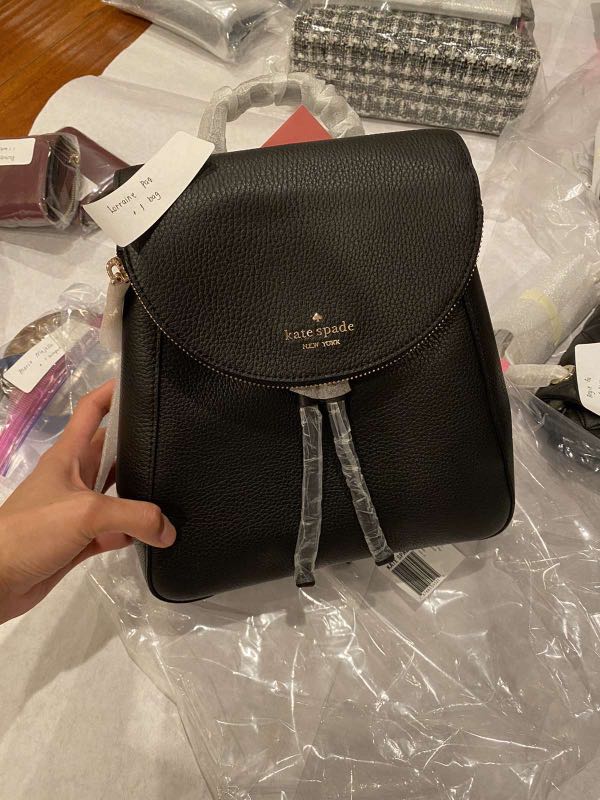 Kate Spade Leila Medium Flap Leather Backpack (ORIGINAL), Luxury, Bags &  Wallets on Carousell
