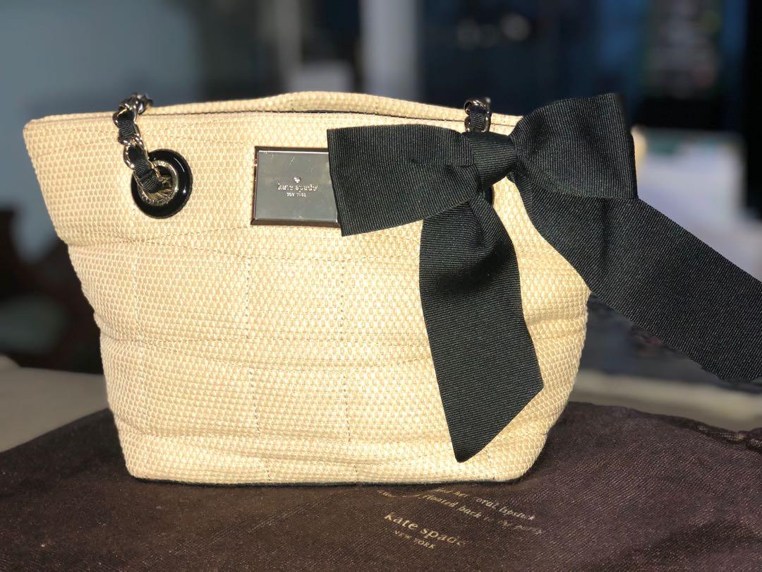 Kate spade straw bag with bow store