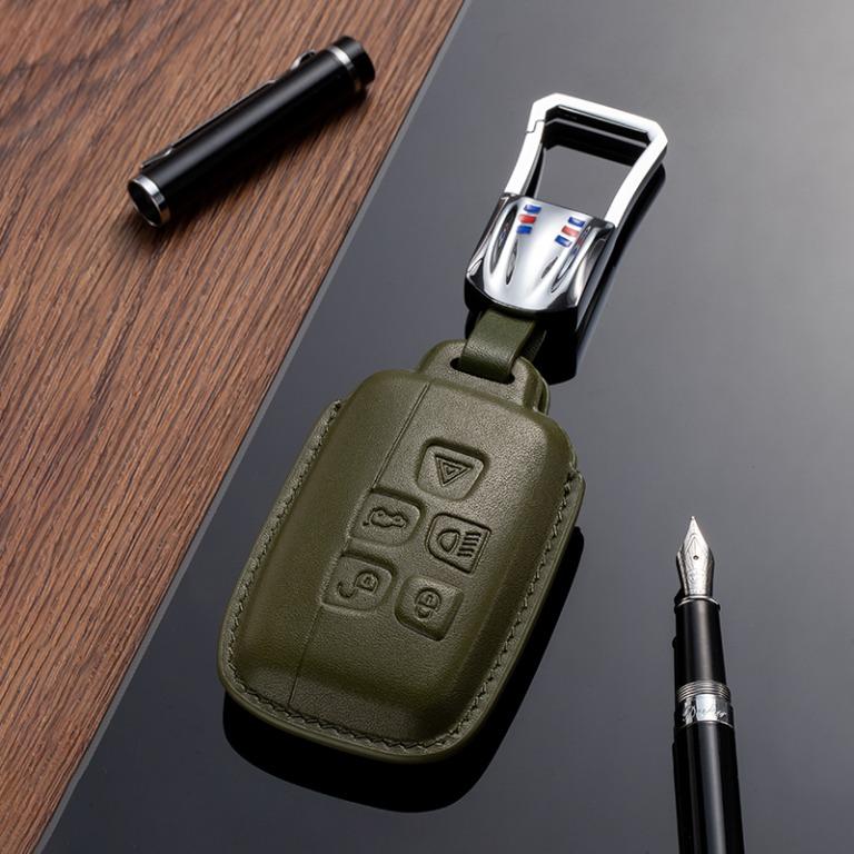 Land Rover Range Rover Jaguar Car Key Fob Cover Veg Tan Leather
