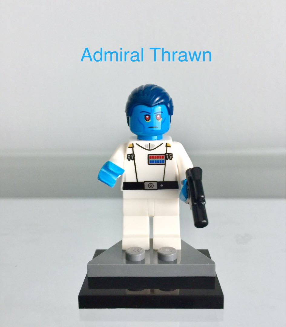 LEGO Star Wars Minifigure 75170 Admiral Thrawn from Star Wars Rebels RARE! 