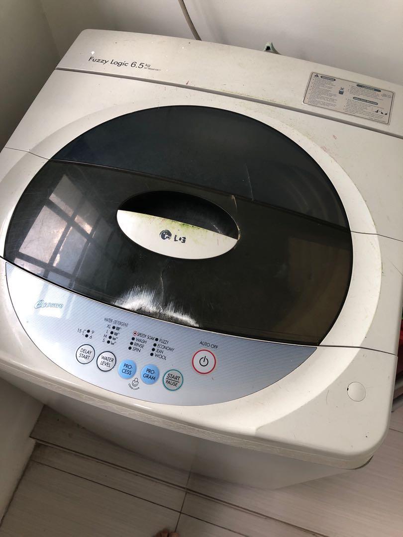 LG Fuzzy logic topload washing machine, 6.5kg (model no. WFS65A01DCT