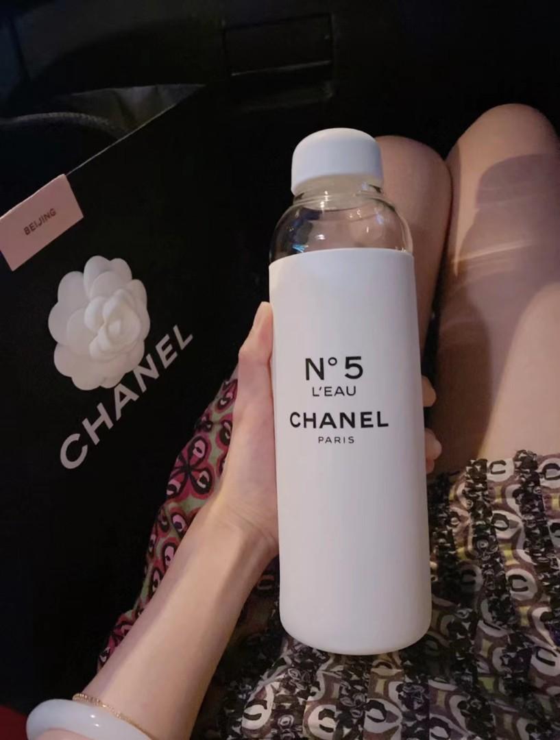 Limited Edition Chanel Factory N°5 Glass Bottle Water Tumbler